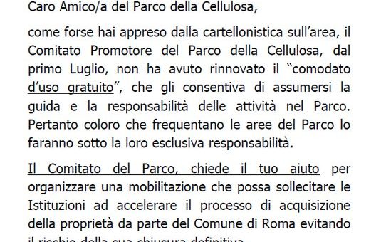 COMITATO PROMOTORE: Assemblea Pubblica – Sabato 30 luglio ore 10.00